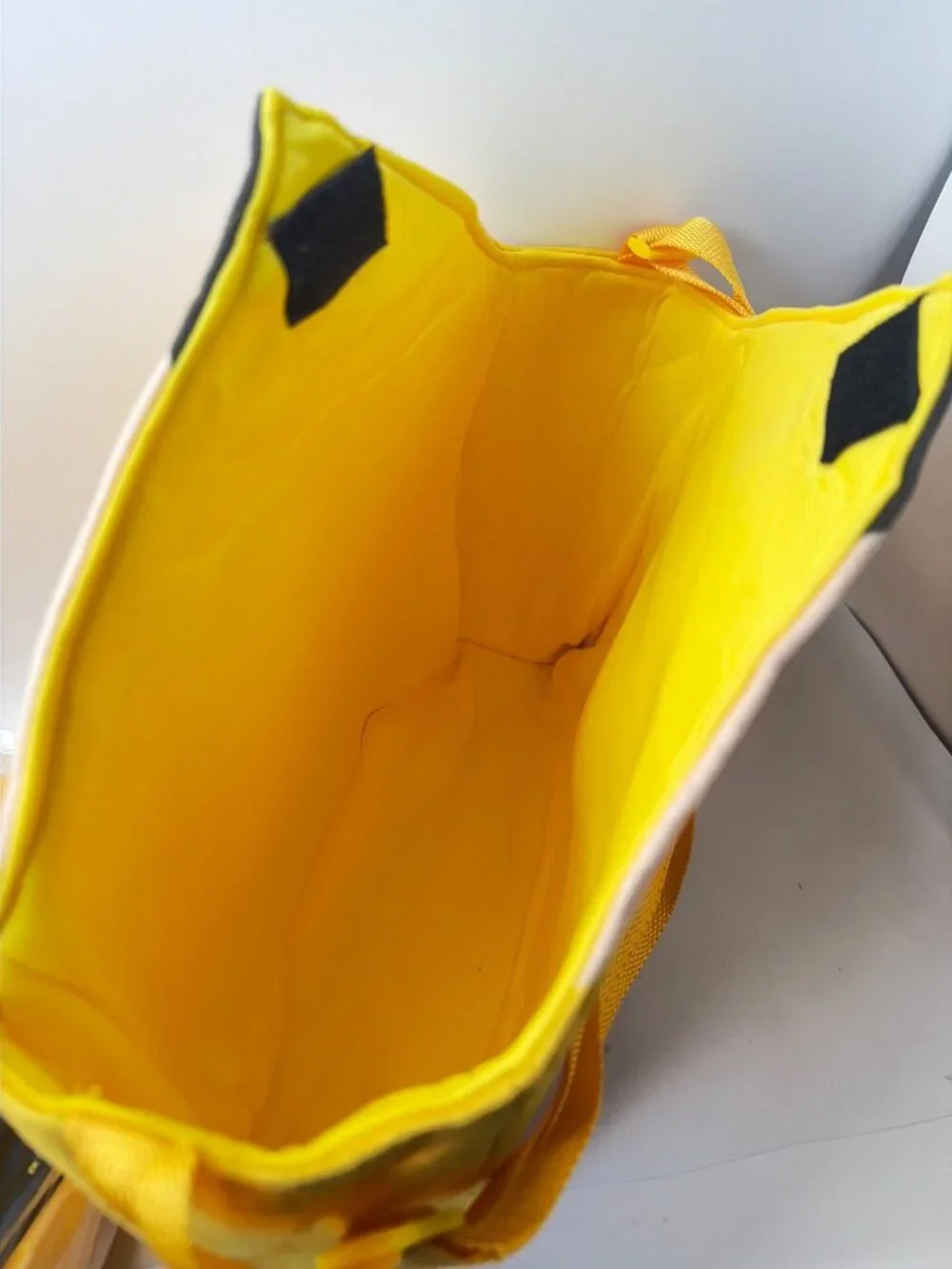 Pencil Shaped Tote Bags Set Yellow Teacher Back-To-School Supplies